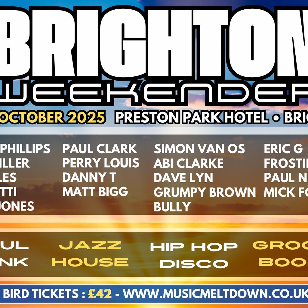 Brighton Weekender 2025, 24 October | Event in Edinburgh | AllEvents