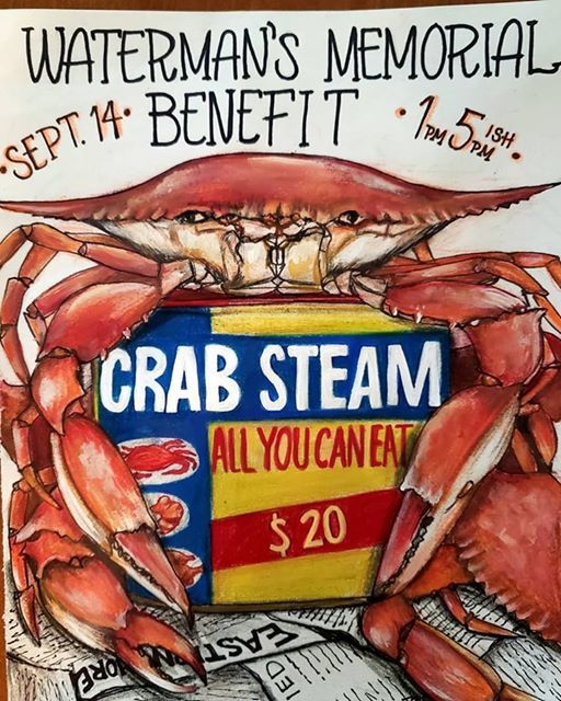 All You Can Eat Crab Steam, Cape Charles Town Harbor Marina, September