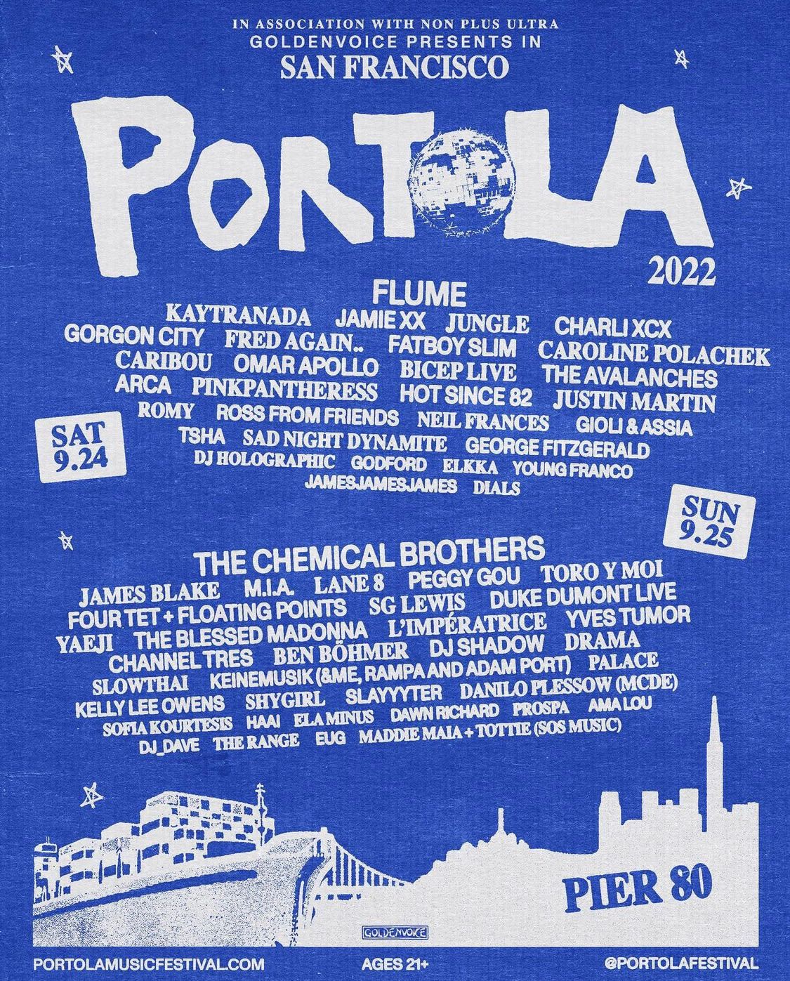 Portola Music Festival - Sunday at Pier 80, 21 September | Event in San Francisco | AllEvents