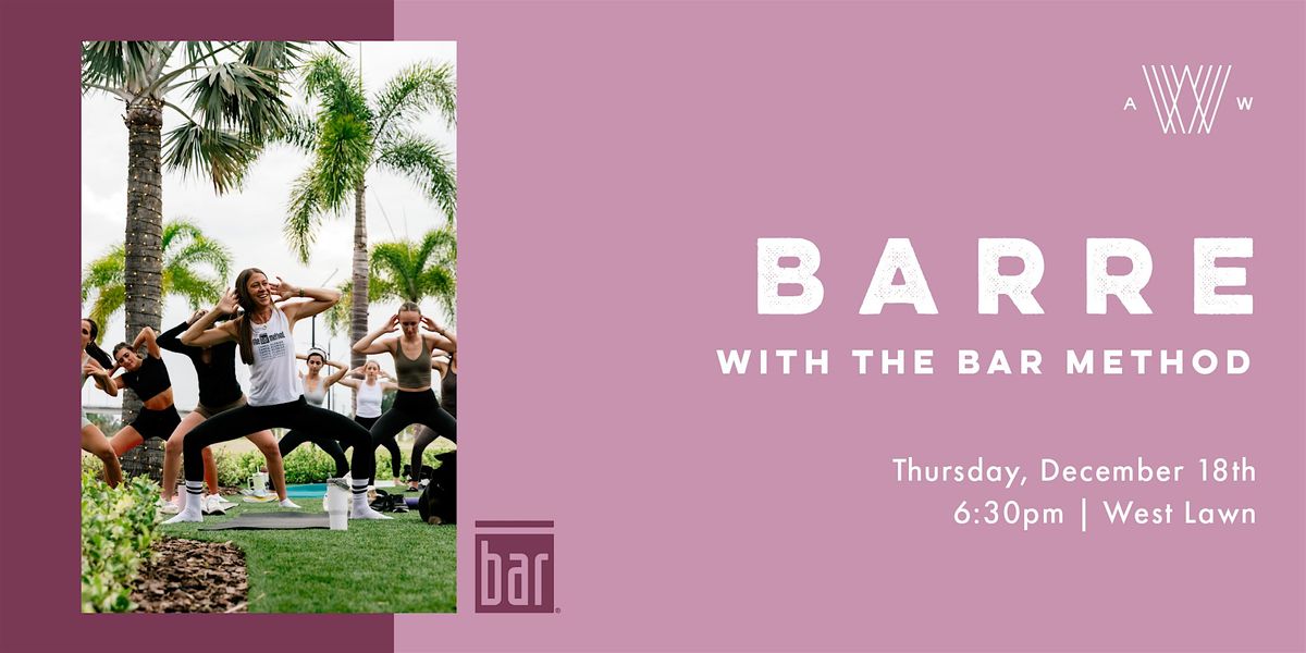Barre with The Bar Method, 18 December | Event in Tampa | AllEvents