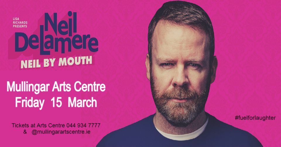 Neil Delamere live on stage in Mullingar, Mullingar Arts Centre Centre