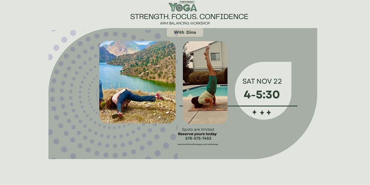 Arm Balancing Workshop - Strength, Focus, Confidence, 22 November | Event in Roswell | AllEvents