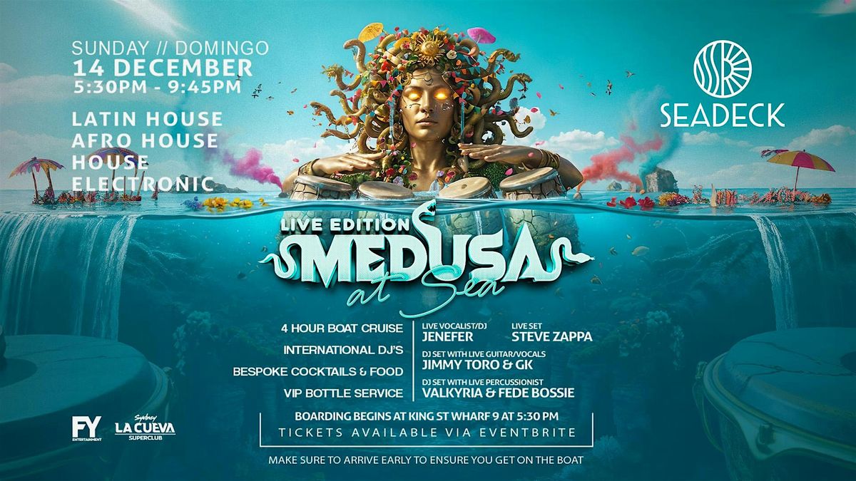 Medusa: At Sea // Sunday 14 December // Live Edition // on SEADECK, 14 December | Event in Sydney | AllEvents