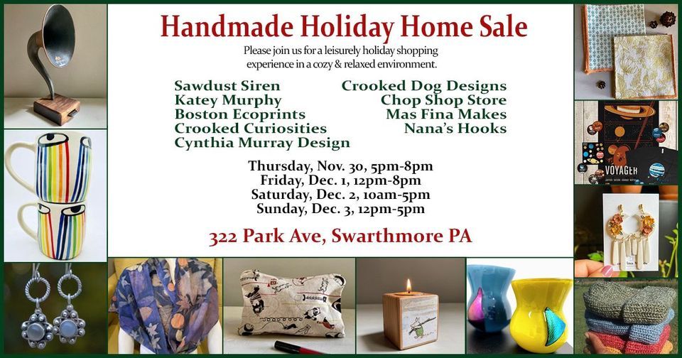 Handmade Holiday Home Sale, 322 Park Ave, Swarthmore, PA 190812013