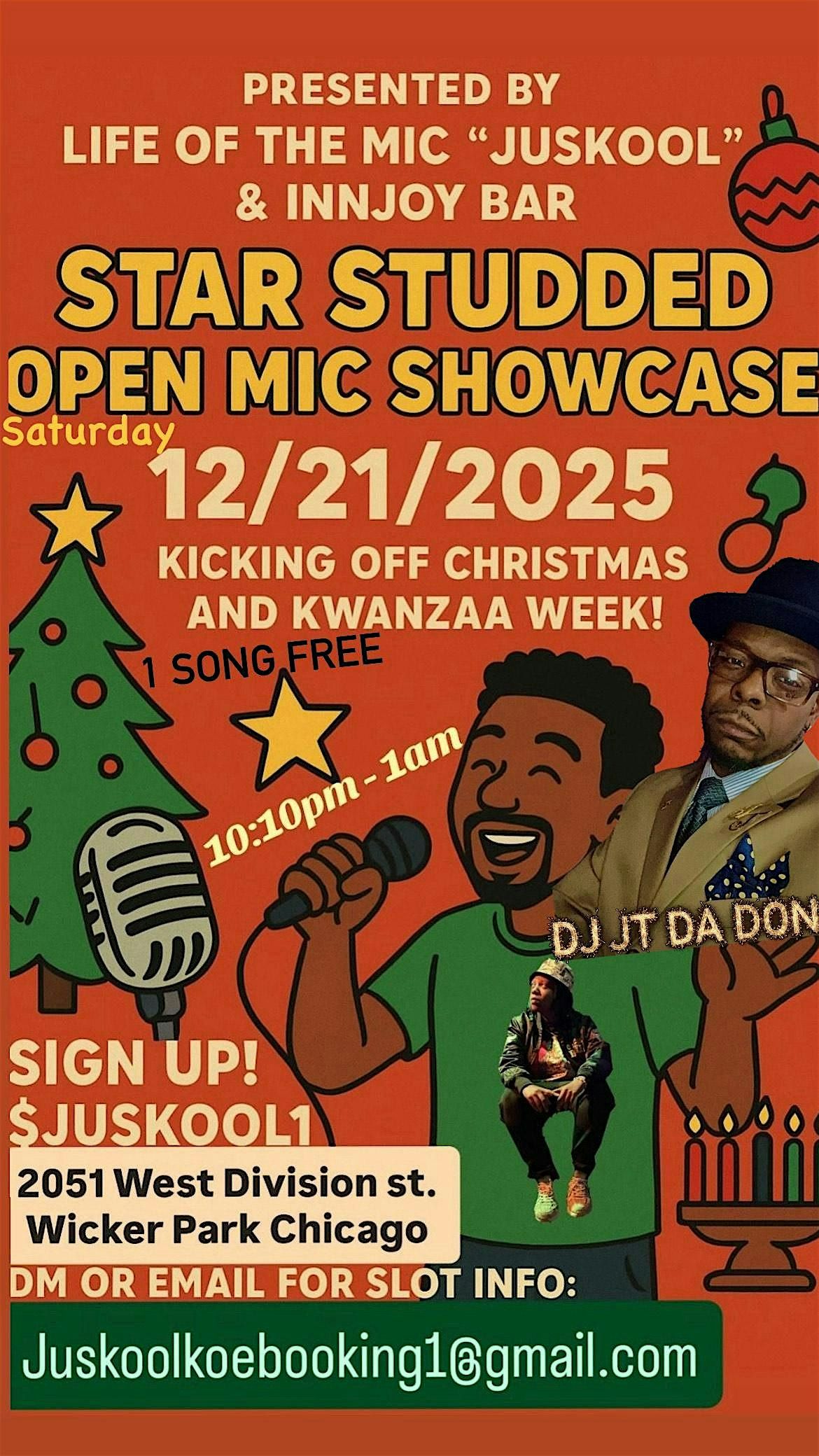 Star Studded Open Mic Music Showcase, 21 December | Event in Chicago | AllEvents