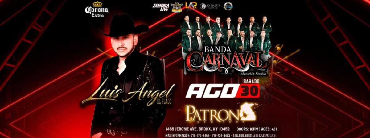 Luis Angel El Flaco, Banda Carnaval en el Bronx!, 30 August | Event in Bronx | AllEvents