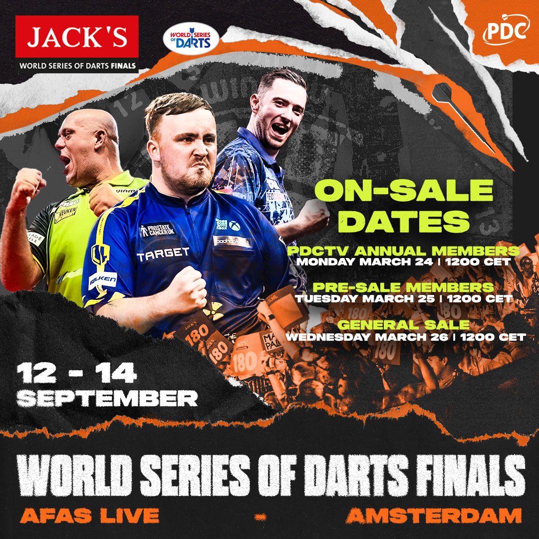 Jack's World Series of Darts - Finals Tickets, 12 September | Event in Amsterdam | AllEvents