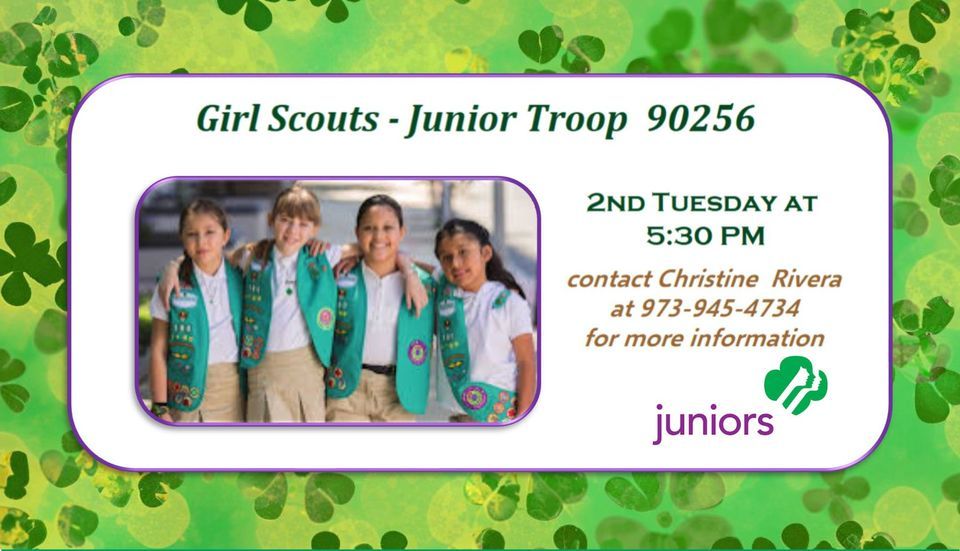 Junior GIrl Scouts Troop 90256, Community Center at Belvidere, January