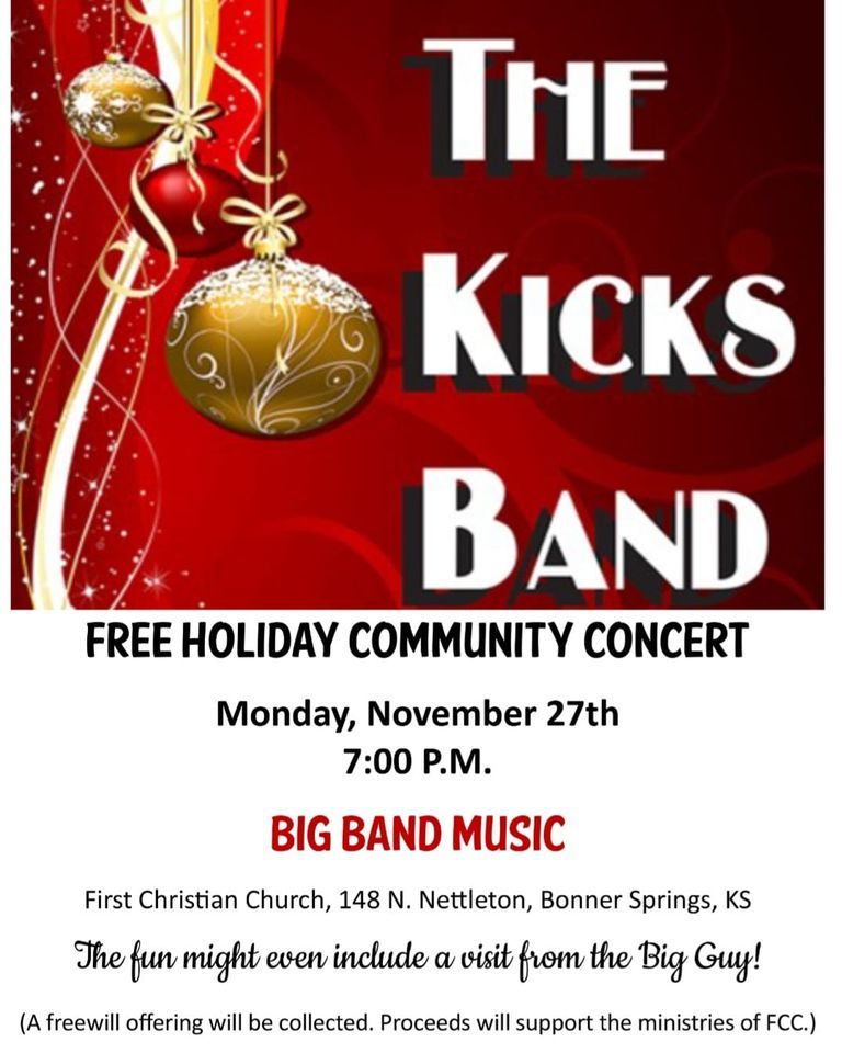 Kicks Band Christmas at First Christian in Bonner, First Christian