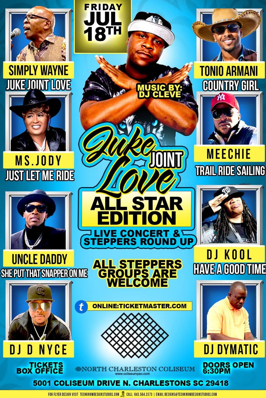 Juke Joint Love All Star Edition at North Charleston Coliseum, 18 July | Event in North Charleston | AllEvents