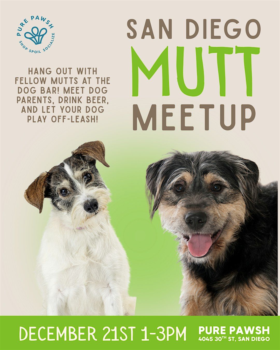 San Diego Mutt Meetup, 21 December | Event in San Diego | AllEvents