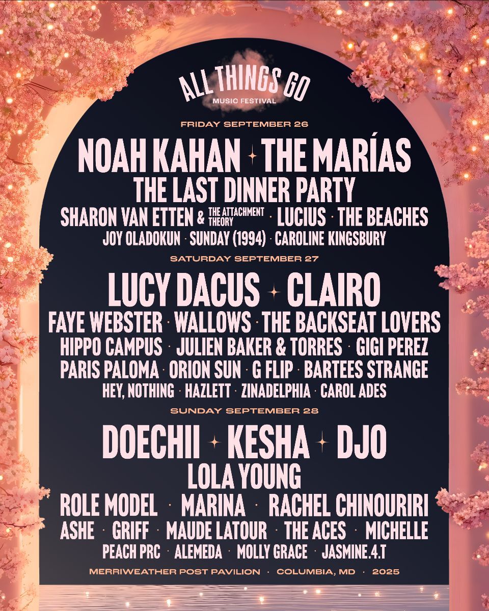 2025 All Things Go Festival DC - 3 Day Pass at Merriweather Post Pavilion, 26 September | Event in Columbia