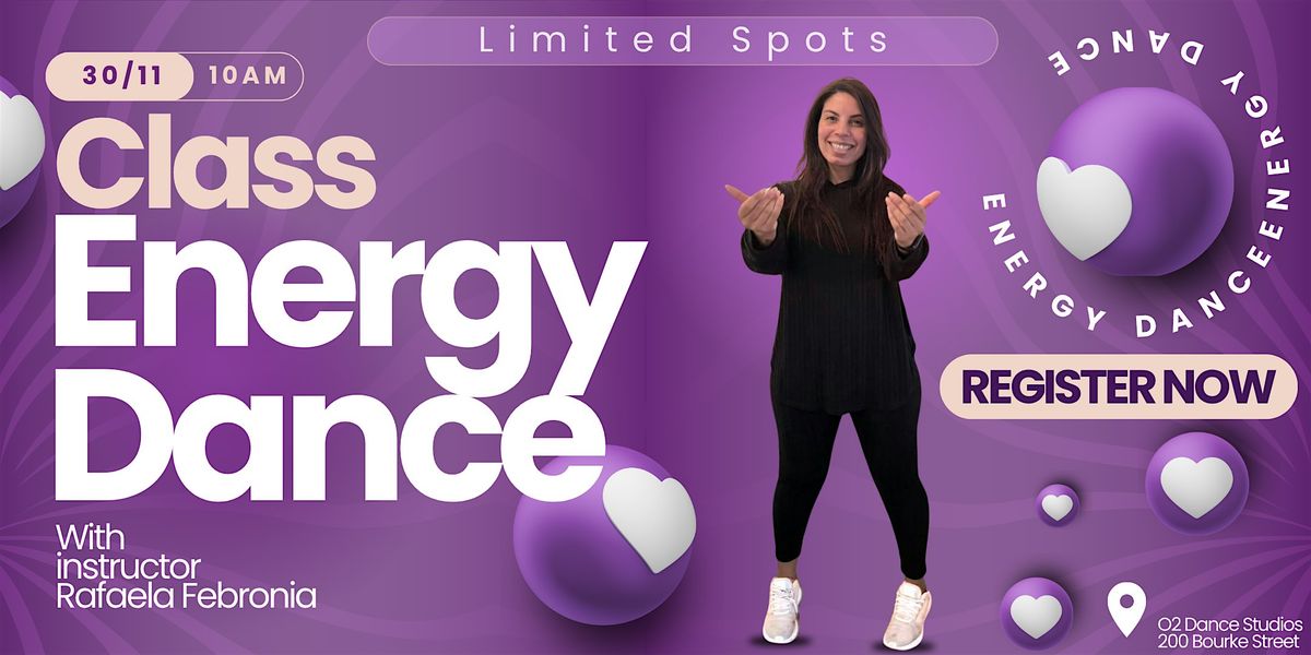Energy Dance Class with Rafaela Febronia, 30 November | Event in Melbourne | AllEvents