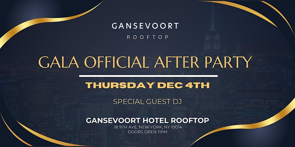 Balagan PopUp Presents: Gala After Party @ Gansevoort Meatpacking Rooftop, 4 December | Event in New York