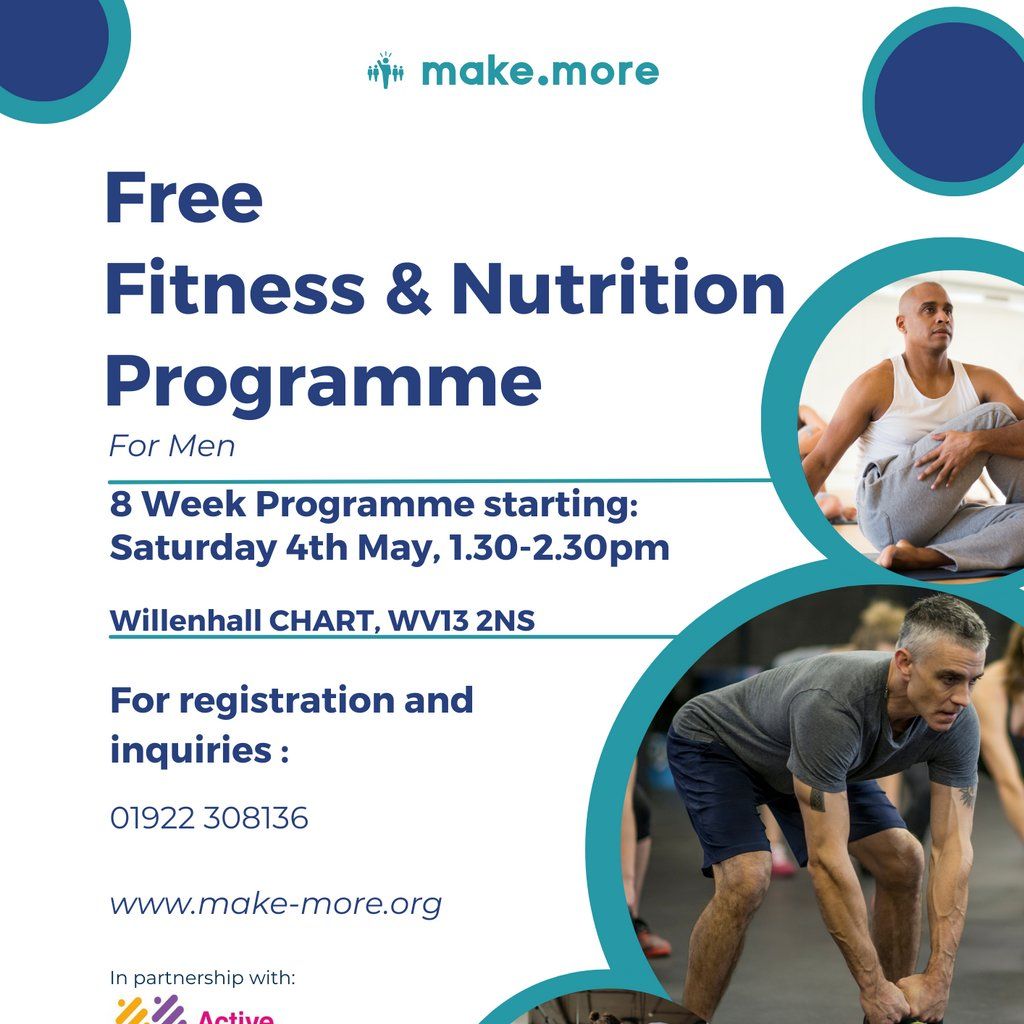 Mens Fitness & Nutrition Programme, Willenhall Chart Centre, 4 May to 