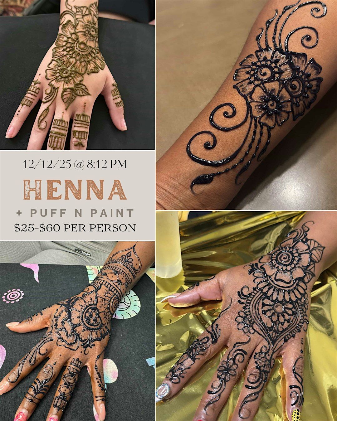 Henna & Paint @ Baltimore's BEST Art Gallery!, 12 December | Event in Baltimore | AllEvents