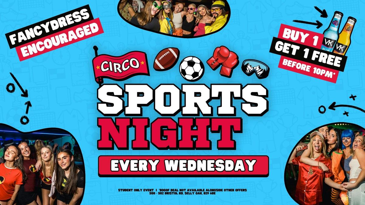CIRCO SPORTS NIGHT 🏅 EVERY WEDNESDAY 🏅, 28 May | Event in Birmingham | AllEvents