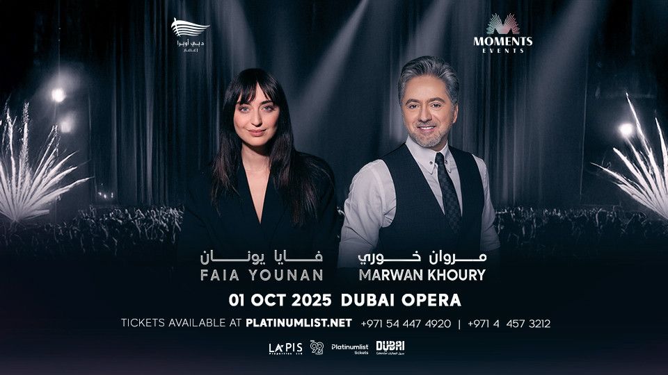Marwan Khoury & Faia Younan in Dubai, 1 October | Event in Dubai | AllEvents