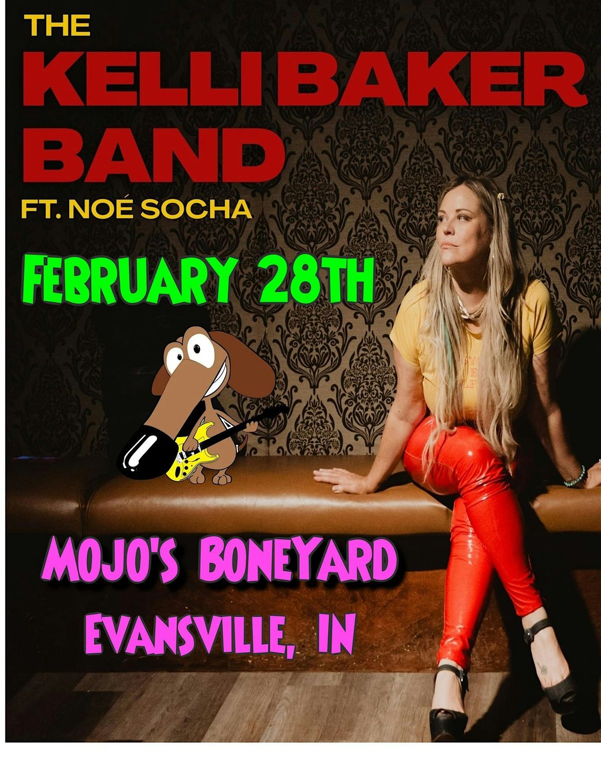 The Kelli Baker Band at Mojo's BoneYard on Saturday, February 28th!, 28 February | Event in Evansville | AllEvents