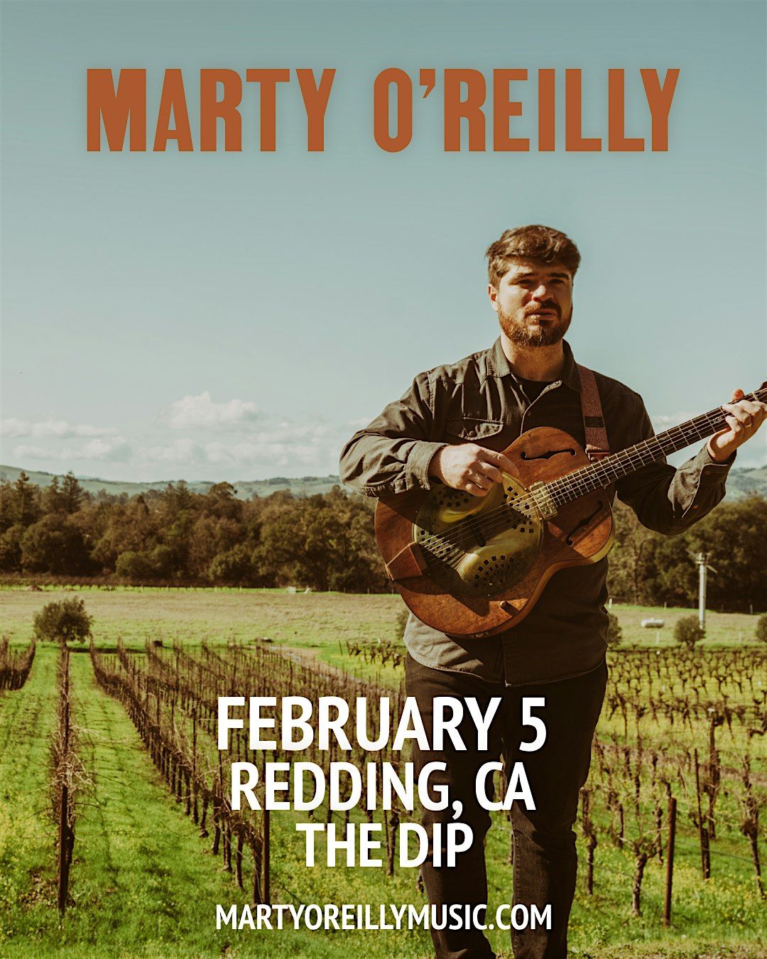 Marty O'Reilly w/ Pat Hull, 5 February | Event in Redding | AllEvents