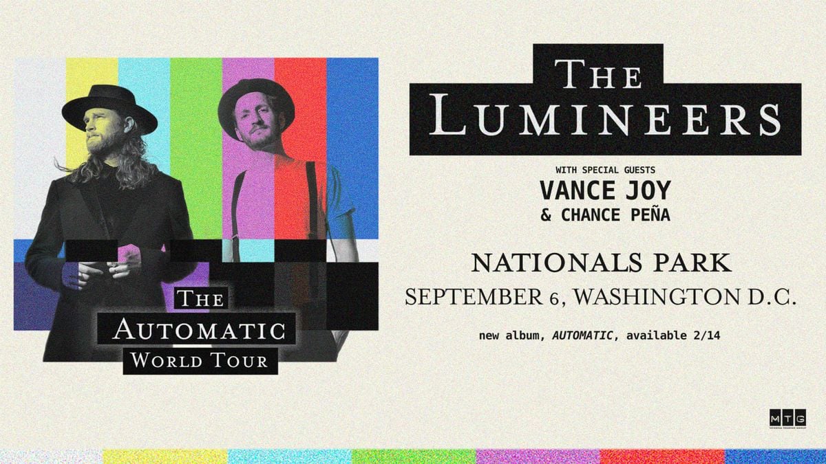 The Lumineers with Vance Joy and Chance Peña, 6 September | Event in Washington | AllEvents