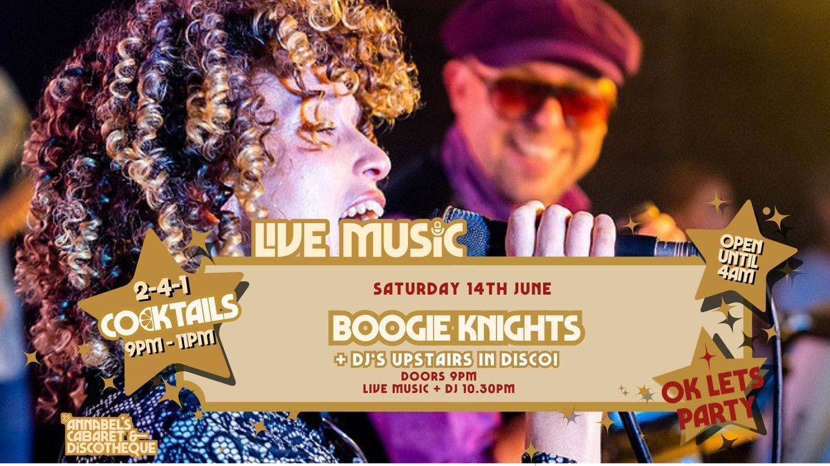 Live Music: BOOGIE KNIGHTS // Annabel’s Cabaret &amp; Discotheque, 14 June | Event in Plymouth | AllEvents