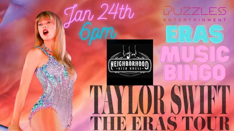 Eras Music Bingo Tour The Neighborhood Beer House (Sevierville), The