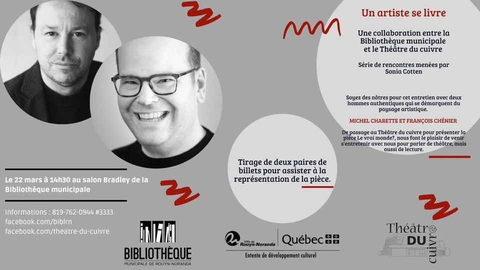 Un artiste se livre, Bibliothèque municipale de RouynNoranda, Amos