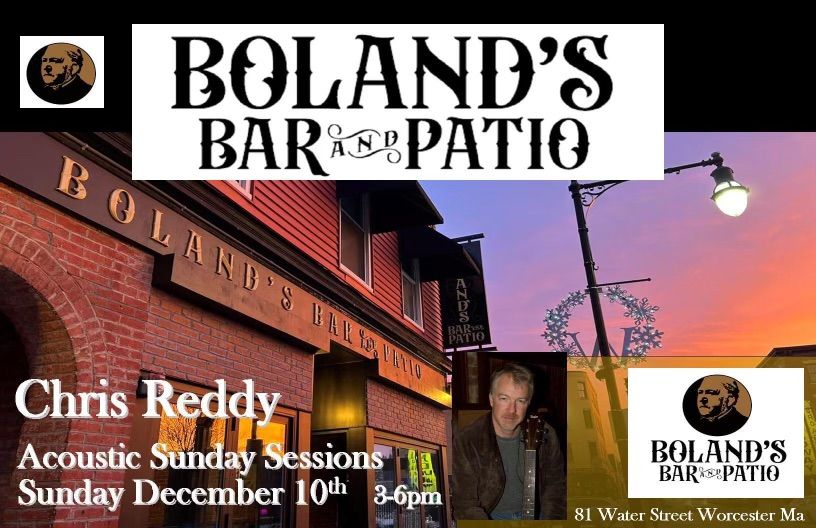 Chris Reddy, Boland's Bar and Patio, Millbury, 10 December 2023 | AllEvents