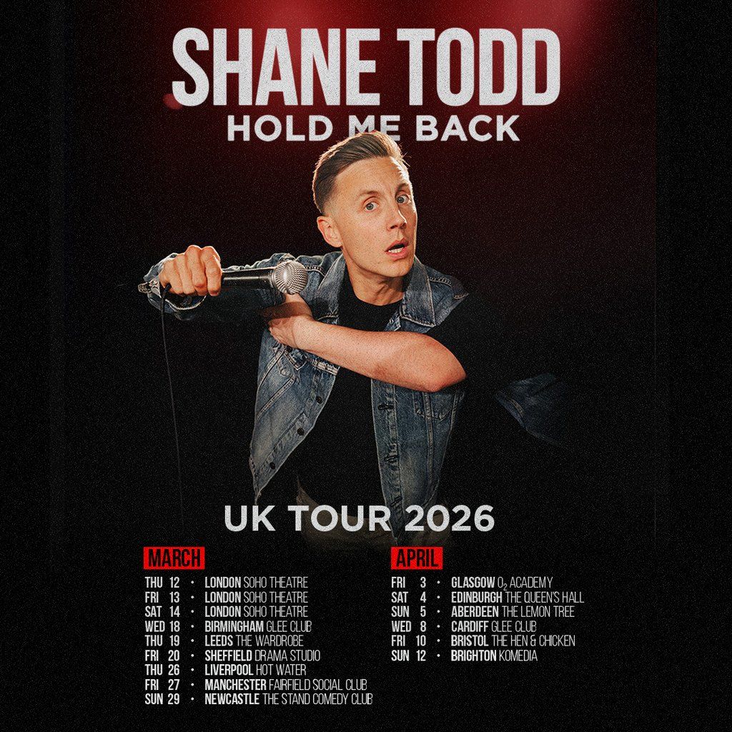 Shane Todd - Hold Me Back, 27 March | Event in Manchester | AllEvents