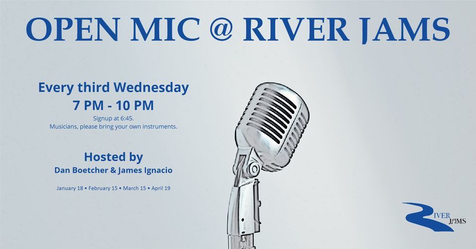 Open Mic River Jams, River Jams, Chippewa Falls, June 21 2023