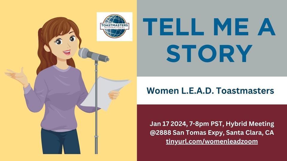 Women L.E.A.D. ToastmastersTell Me a StoryStorytelling