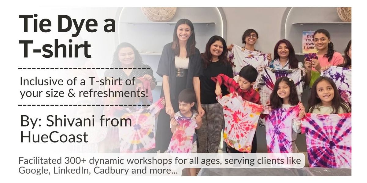 Tie Dye a T-shirt/Tote Workshop (Kids), 30 November | Event in Mumbai | AllEvents