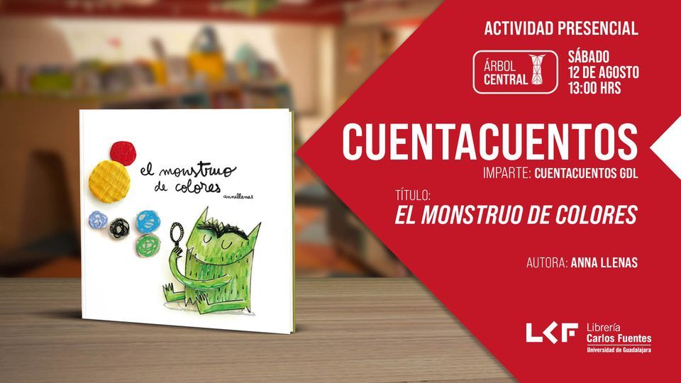 Cuentacuentos: El monstruo de colores, Librería Carlos Fuentes, Zapopan ...