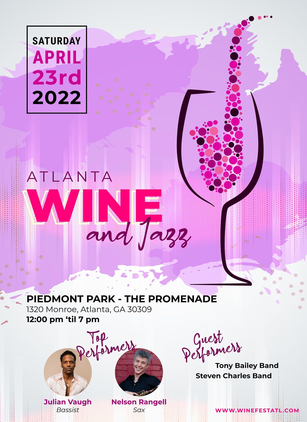 Wine Jazz Fest Atl Piedmont Park Promenade Atlanta April 23 2022 Allevents In Druid Hills Craft Fair Apr 2022