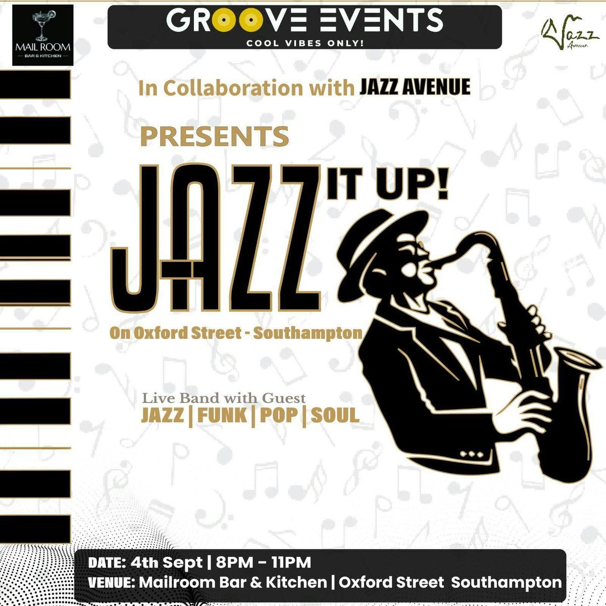 JAZZ It Up, 4 September | Event in Southampton | AllEvents