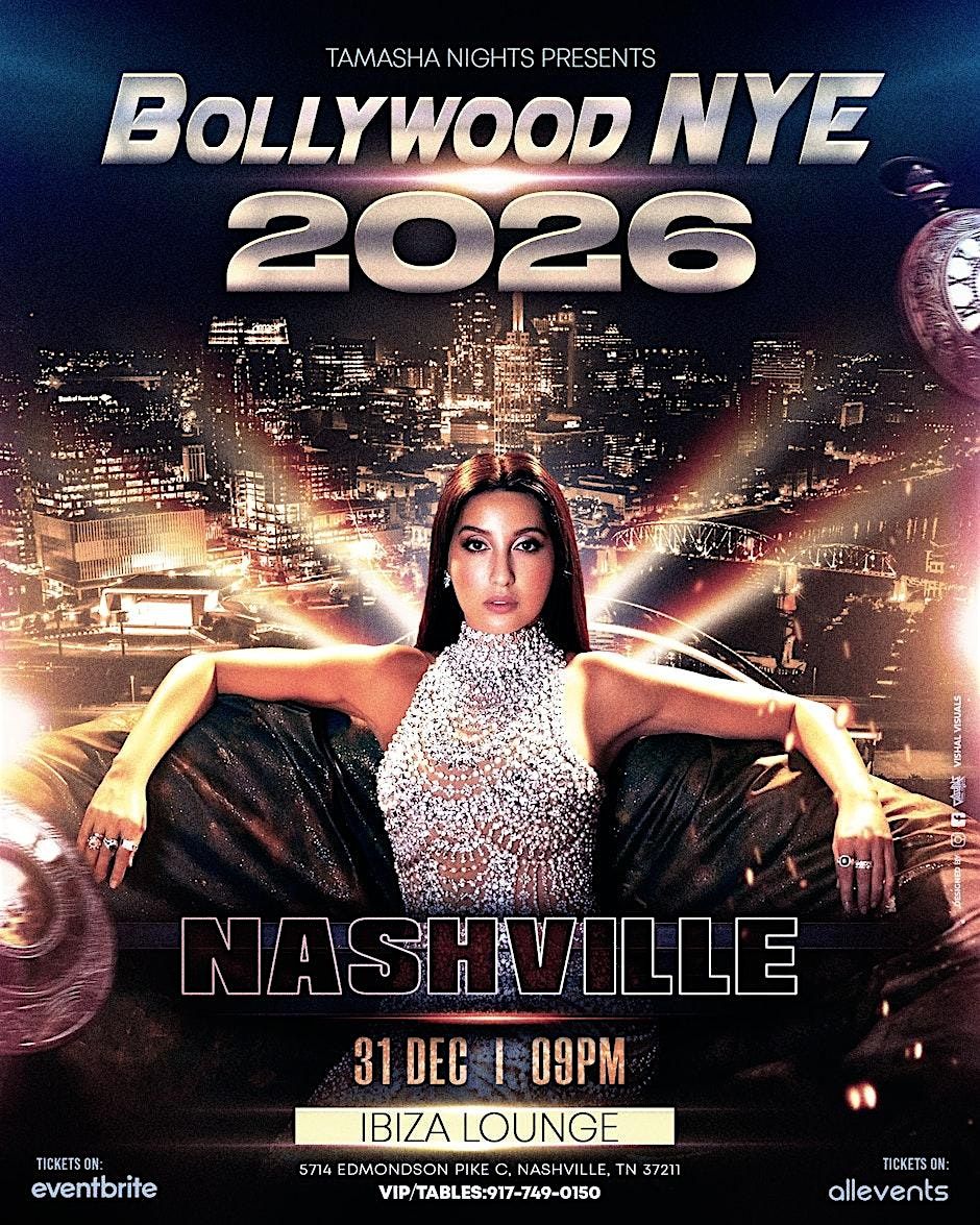 NASHVILLE BOLLYWOOD NEW YEAR'S EVE DESI PARTY @IBIZA LOUNGE, 31 December | Event in Nashville | AllEvents