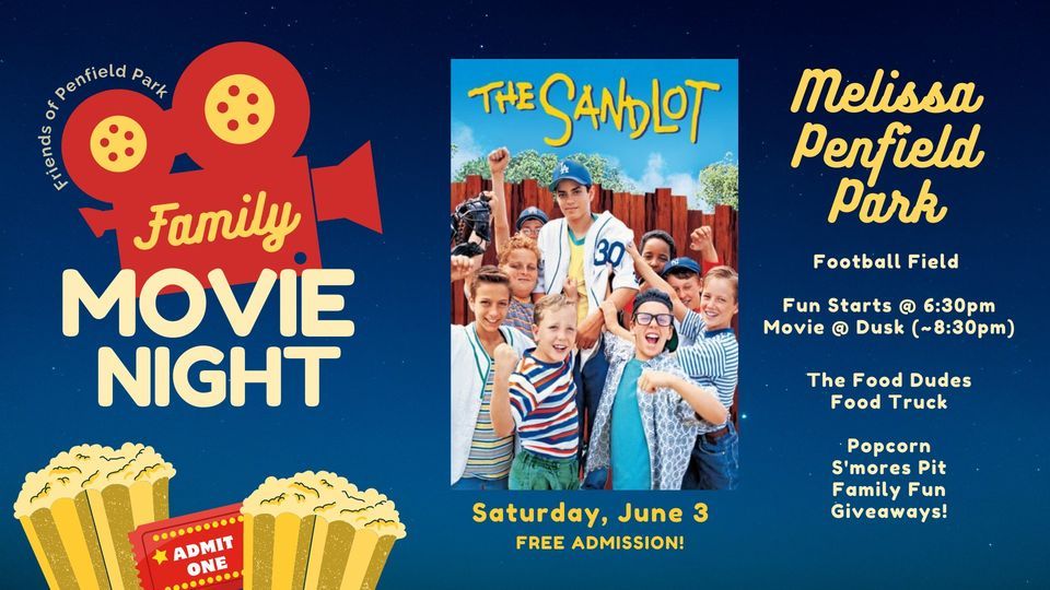Family Movie Night The Sandlot!, Melissa Penfield Park, Plattsburgh