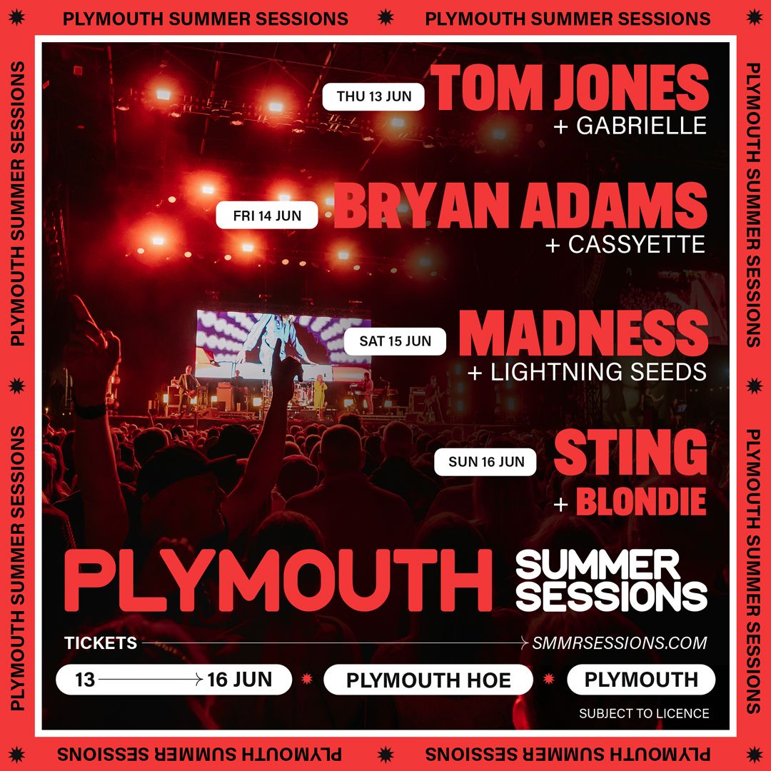 Bryan Adams Plymouth Summer Sessions Tickets, Plymouth Hoe, June 14