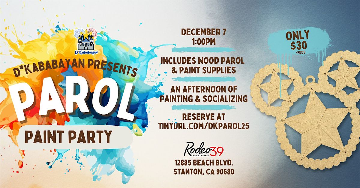 D*Kababayan Parol Paint Party, 7 December | Event in Stanton | AllEvents