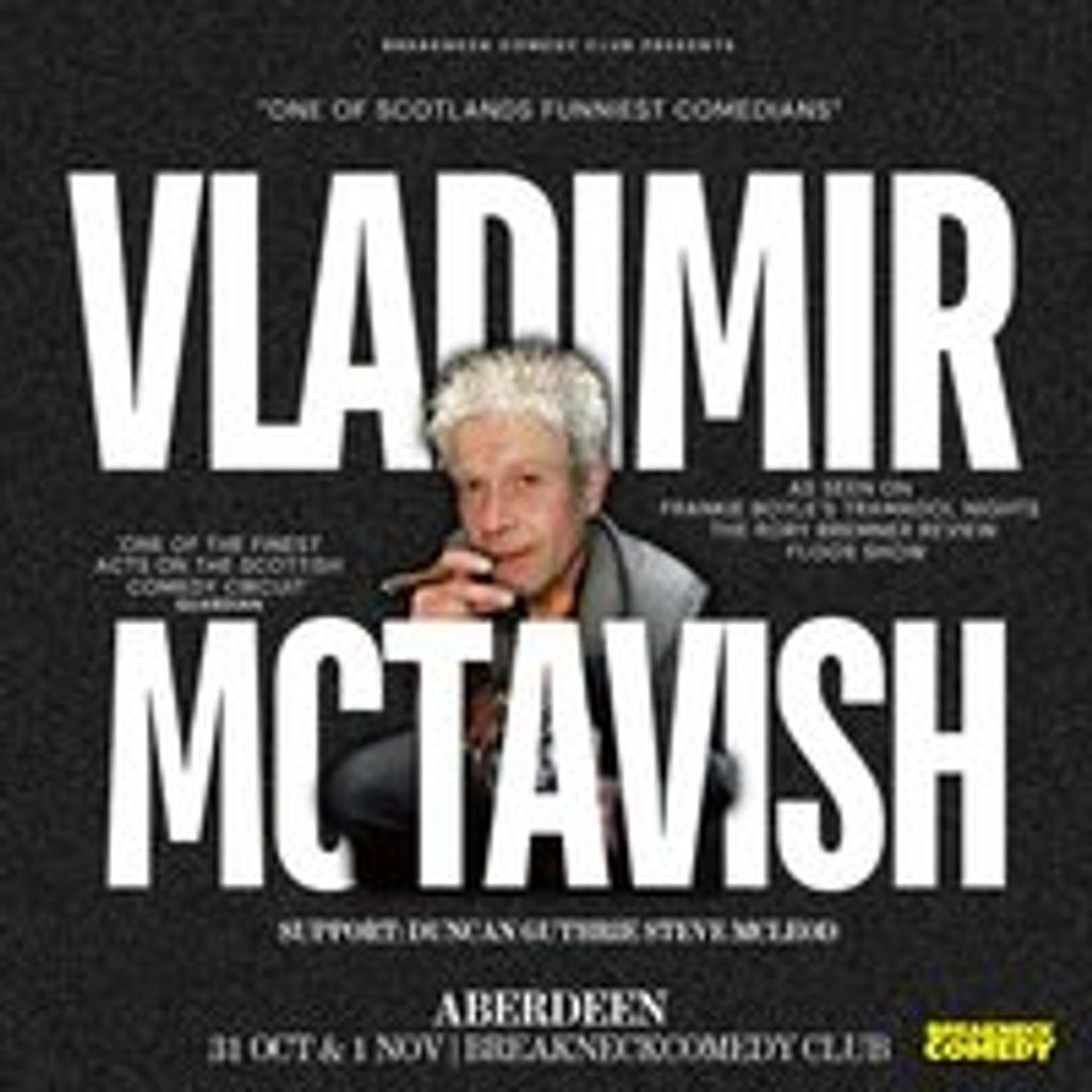 Vladimir Mctavish, 1 November | Event in Aberdeen | AllEvents