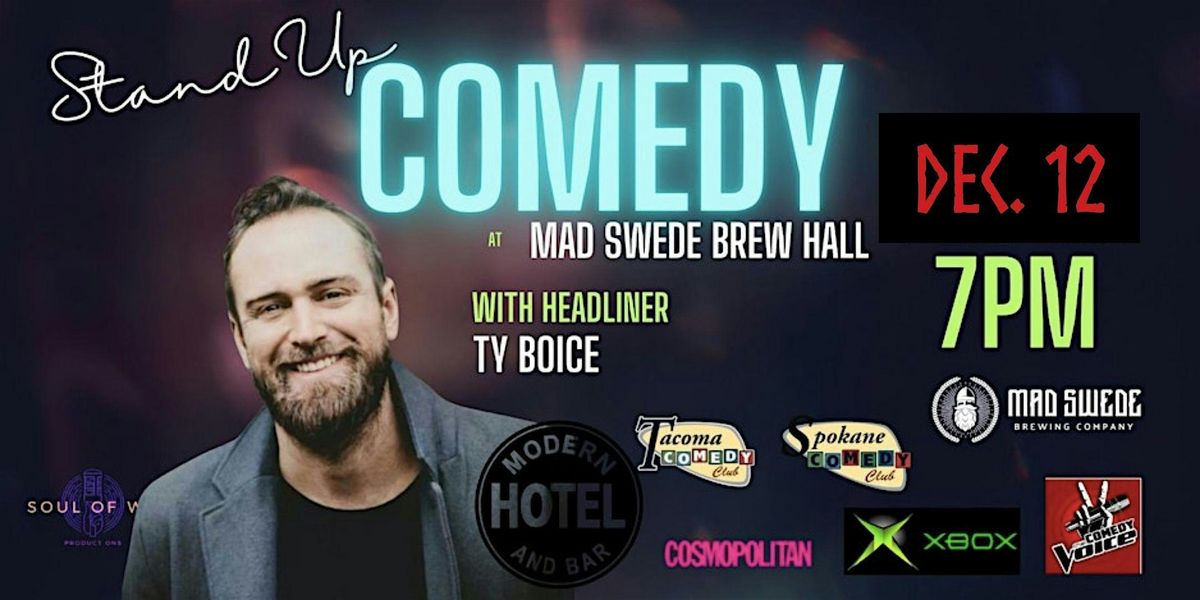 Standup Comedy: Ty Boice, 12 December | Event in Boise | AllEvents
