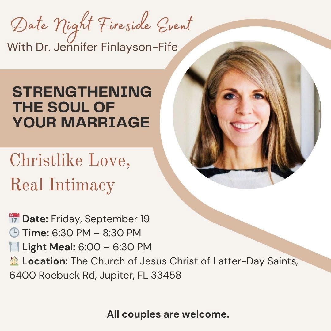 Date Night Fireside Event With Dr. Jennifer Finlayson-Fife, 19 September | Event in Jupiter | AllEvents