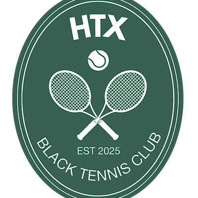 HTX Black Tennis Club logo