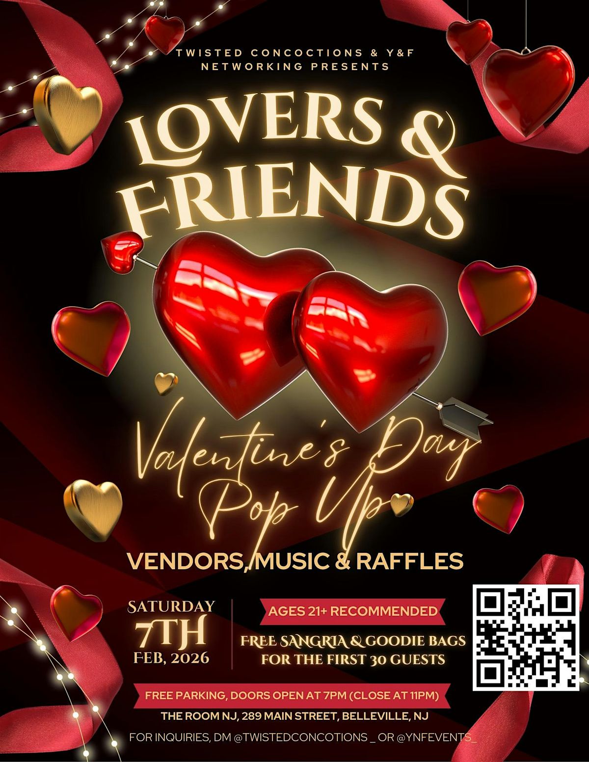 Lovers & Friends: Valentine's Day Pop Up, 7 February | Event in Belleville | AllEvents