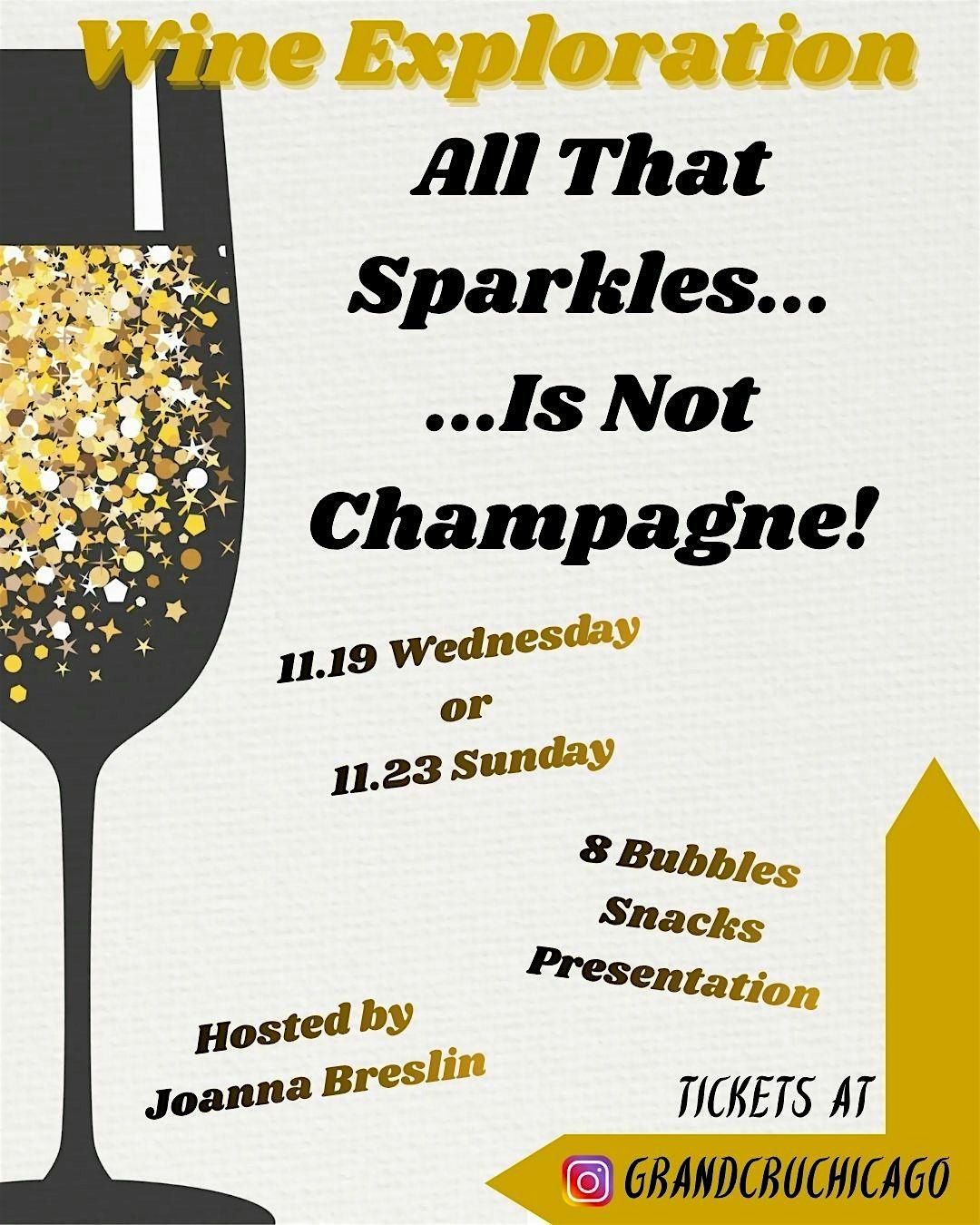 All That Sparkles....is not Champagne! | Event in Chicago | AllEvents