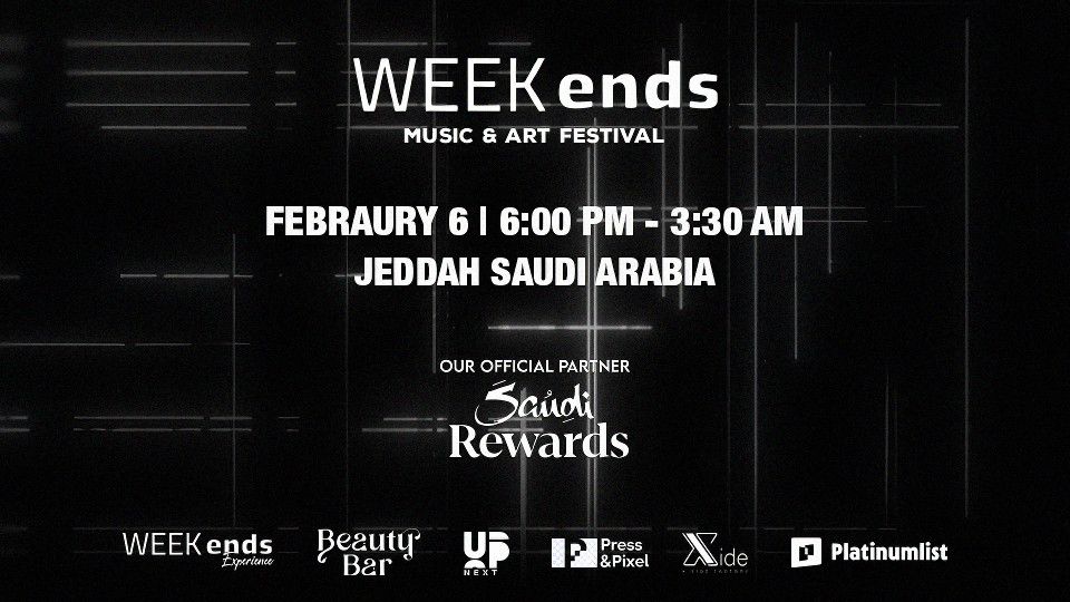 WEEKends Music & Art Festival in Jeddah, 6 February | Event in Jiddah | AllEvents