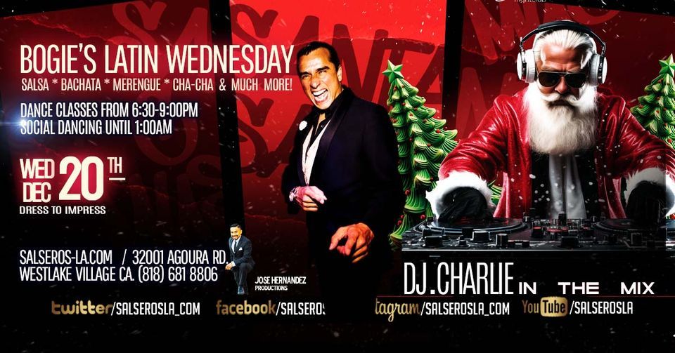 PreChristmas Salsa and Bachata night at Bogies Latin Wednesdays