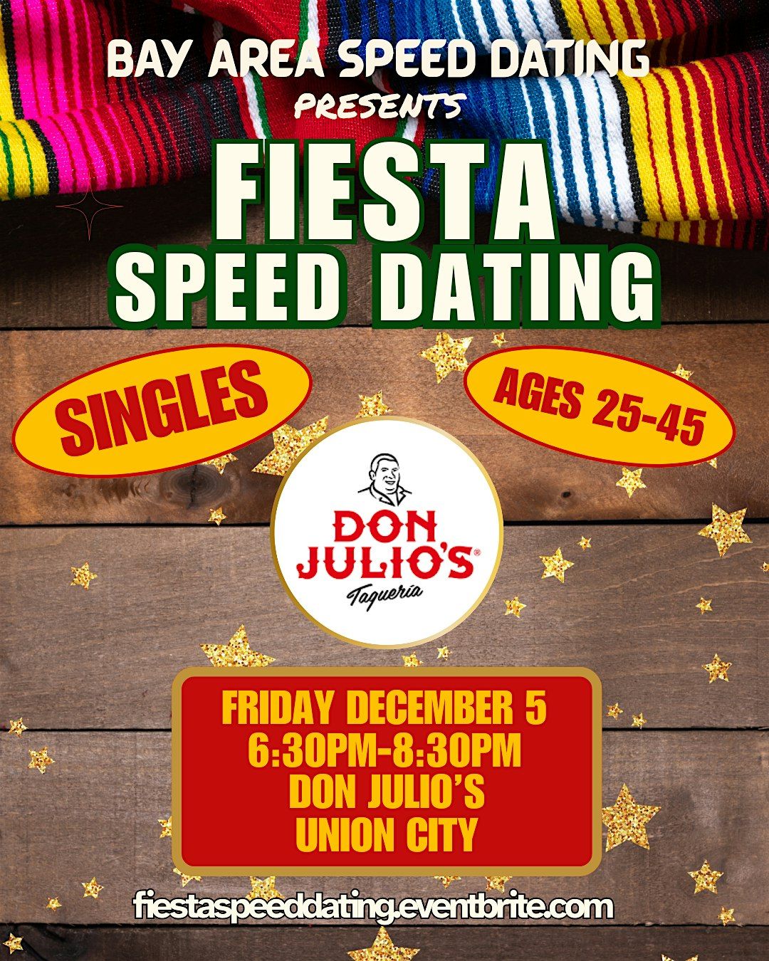 Fiesta Speed Dating I Singles Ages 25-45, 5 December | Event in Union City | AllEvents
