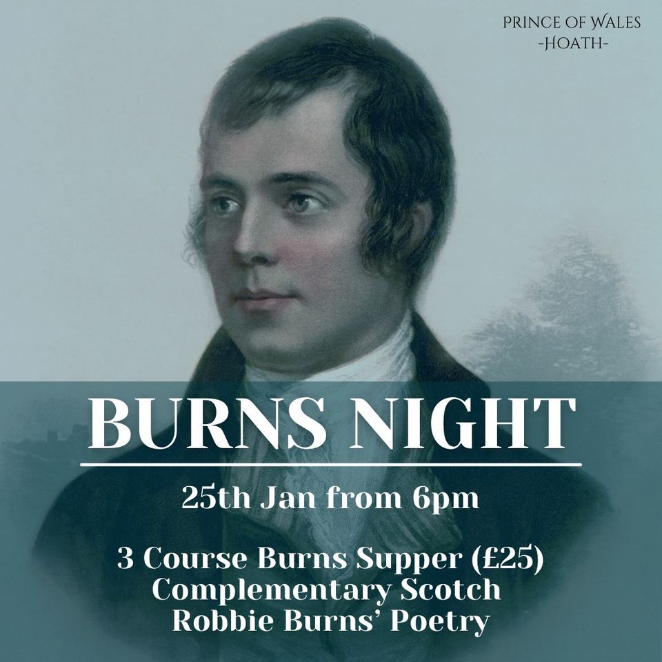 Burns Night, Prince of Wales Hoath, Canterbury, January 25 2024 AllEvents.in